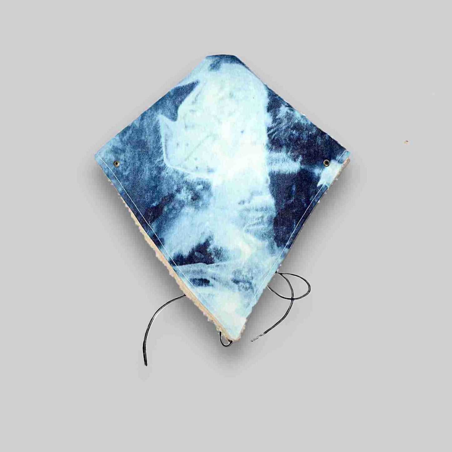 D64: SERAPH KNOT REVERSIBLE DENIM-SHEARLING HEADTIE