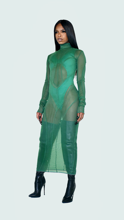 ROGUE DX SHEER MAXI DRESS