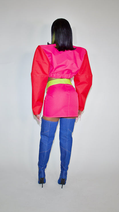 POWER SHOULDER CROP JACKET 01 image 3