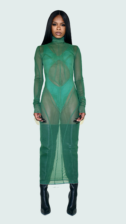 ROGUE DX SHEER MAXI DRESS